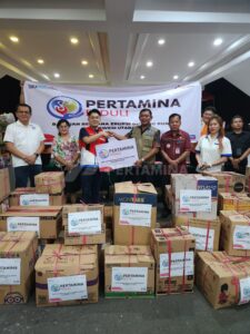 Pertamina Kirim Bantuan untuk Korban Letusan Gunung Ruang Sulawesi Utara