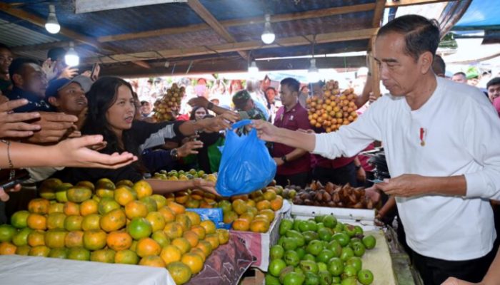Pedagang Pasar Berastagi Terharu Dikunjungi Presiden Jokowi Berbelanja Buah dan Sayur 