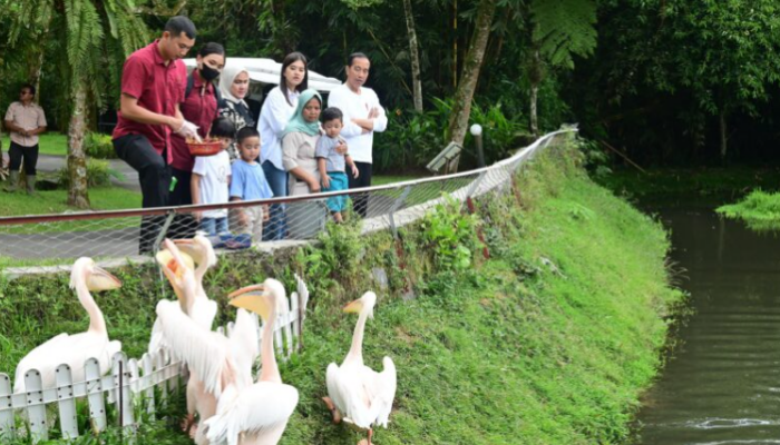 Masih di Sumatera Utara, Presiden Jokowi dan Keluarga Berlebaran Nikmati Asrinya Alam Deli Serdang