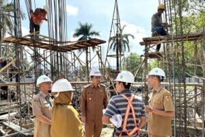 Proyek DAK Rp10 Miliar, Wawako Ramadhani Cek Progres Pembangunan Gedung Perpustakaan Kota Solok