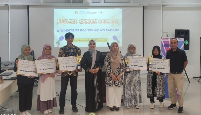English Speech Contest Semarakan Rangkaian Dies Natalis Politeknik ATI Padang