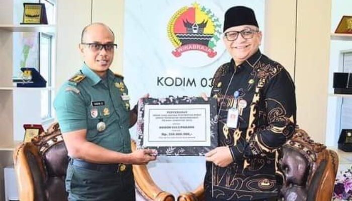 Jaga Pilkada Tertib, Kodim 0312 Terima Dana Hibah Rp350 Juta dari Pemko Padang