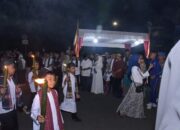 Semarak Takbiran Idul Adha di Agam, Ratusan Siswa Kumandangkan “Allahu Akbar” Sambil Pegang Obor