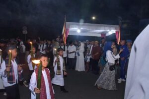 Semarak Takbiran Idul Adha di Agam, Ratusan Siswa Kumandangkan “Allahu Akbar” Sambil Pegang Obor
