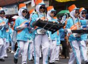 Sempat Diguyur Hujan, Pawai Alegoris HUT Kemerdekaan RI di Tanah Datar Meriah