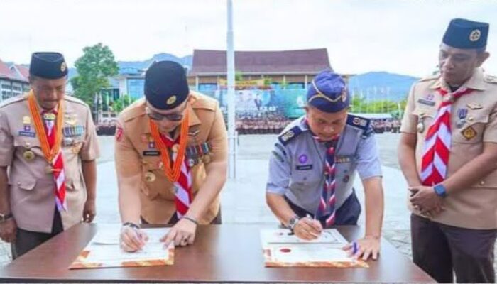 Kwarcab Kota Padang-Pesuruh Jaya Pengakap Perak Tengah Malaysia Berkolaborasi Peringati Hari Pramuka ke-63