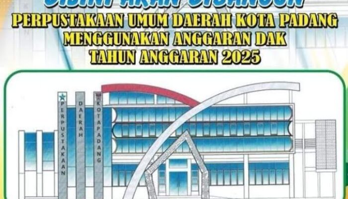 Dikeroyok APBN dan APBD, Gedung Perpustakaan Modern Terlengkap Segera Dibangun di Pusat Kota Padang