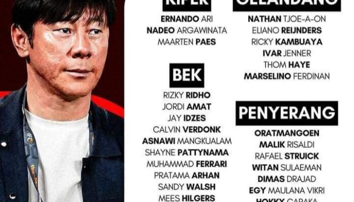 Timnas Indonesia Panggil 27 Pemain Lawan Bahrain dan China, Nama Elkan Baggott Masih Tak Kelihatan