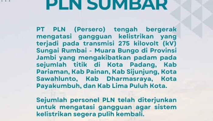 Sosialisasi PLN Kurang, Warga Bingung dan Kecewa Berat Listrik Padam Lama di Sebagian Sumatera Barat