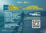 Ayo Ikutan! PLN Journalist Award 2024 Digelar Sampai 31 Oktober 2024