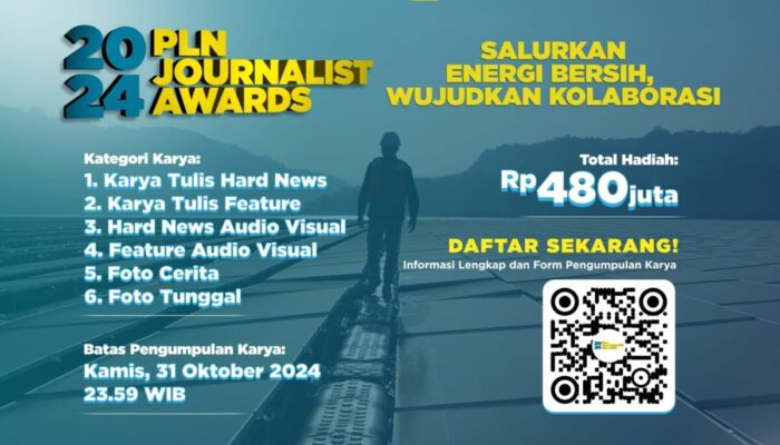 Ayo Ikutan! PLN Journalist Award 2024 Digelar Sampai 31 Oktober 2024