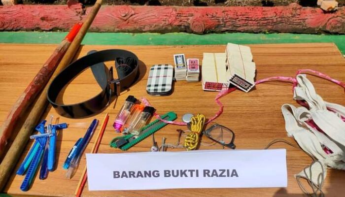 Aparat Razia Rutan Padang Panjang: Nihil Narkoba, Namun Ditemukan Alat yang Rawan Bahaya
