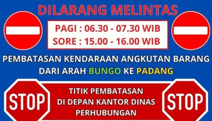 Catat Waktunya! Pagi dan Sore Angkutan Barang Dilarang Lewat Jalan Lintas Sumatera Dharmasraya