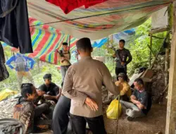 Polres Solok Selatan Grebek Tambang Emas Ilegal di Jorong Sungai Ipuh KPGD, 10 Pekerja Diamankan