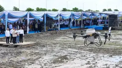Presiden Prabowo Tanam Padi dengan Drone DJI Agras T40, Teknologi Pertanian Modern di Dunia
