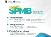 Berikut Link, Syarat dan Jadwal Pendaftaran PSB Online SD dan SMP di Padang