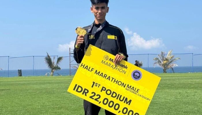 Atlet Muda Kota Padang Juara Maybank Bali International Half Marathon 2025