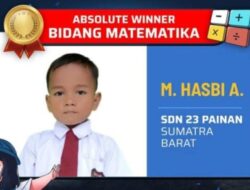 Sosok M. Hasbi Alfa Riski, Bocah Kelas 1 SD Asal Painan Peraih Medali Emas OSN Matematika