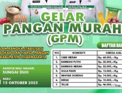 Betul-betul Murah! Ini Jadwal dan Lokasi Pasar “Gerakan Pangan Murah” di Dharmasraya