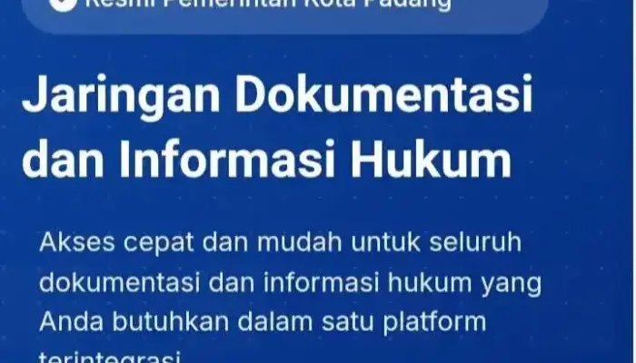 Jaringan Dokumentasi dan Informasi Hukum Kota Padang Terbaik di Sumbar