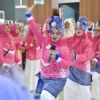 Keceriaan Ibu-ibu PKK Kecamatan saat Gebyar PKK 2025 di Gedung Youth Center Padang