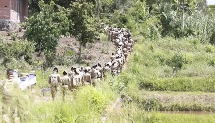 Praja IPDN Sumatera Barat Gelar Kemah Juang dan Bakti Sosial di Tanah Datar