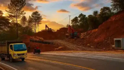 FOTO: Progres Terbaru Pembangunan Mega Proyek Flyover Sitinjau Lauik