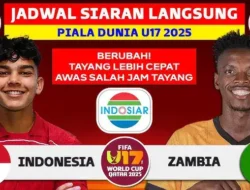 Jadwal Siaran Langsung Piala Dunia U17 Qatar 2025, Indonesia Vs Zambia Malam Ini
