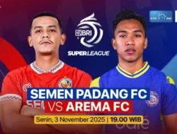JADWAL LIVE SEMEN PADANG VS AREMA MALAM INI: Singo Edan Sesumbar “Kunyah” Kabau Sirah!