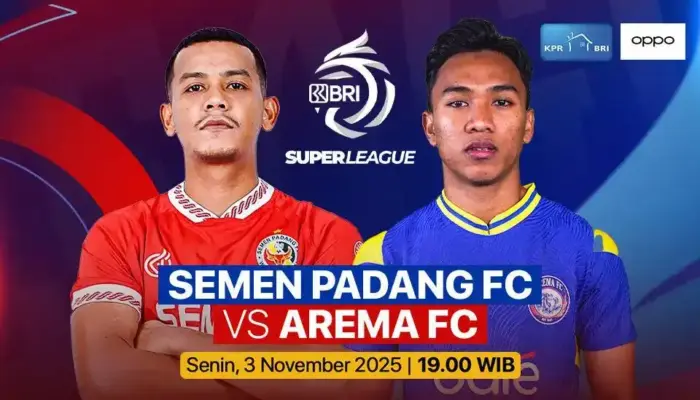 JADWAL LIVE SEMEN PADANG VS AREMA MALAM INI: Singo Edan Sesumbar “Kunyah” Kabau Sirah!