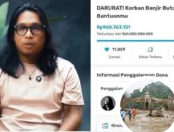 Terima Kasih Sobat! Donasi yang Digalang Praz Teguh untuk Korban Banjir Sudah Hampir Rp1 Miliar
