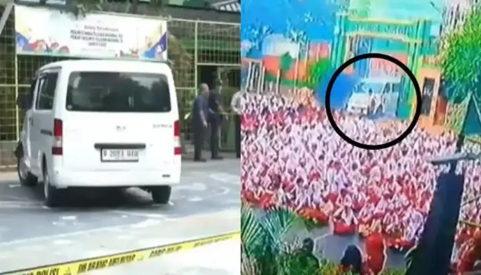 Dikendarai “Sopir Hoyak”, Mobil Makanan Bergizi Gratis Tabrak Puluhan Siswa SD