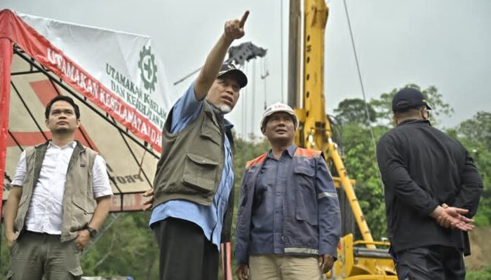 Gubernur Mahyeldi Pastikan Perbaikan Jembatan Kembar Padang Panjang Rampung Jelang Lebaran