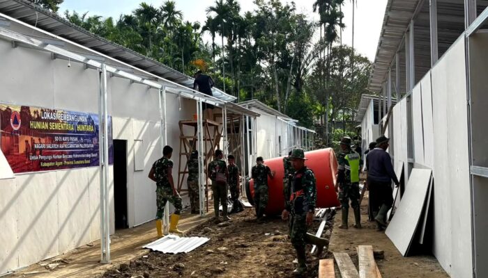 Bupati Pastikan 117 Unit Huntara Korban Galodo di Palembayan Layak Huni