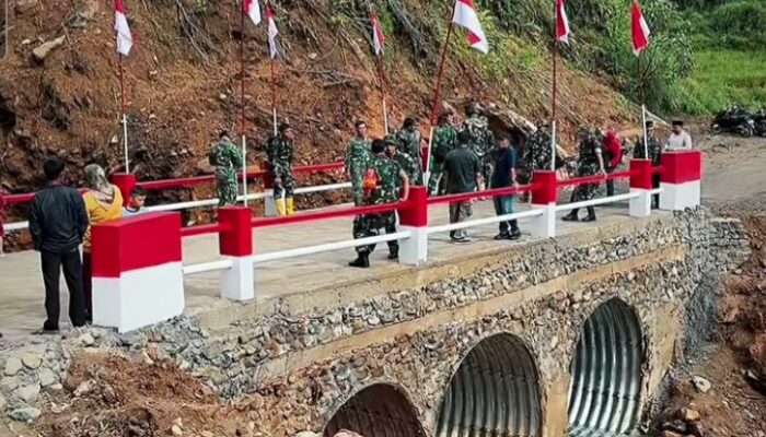Pembangunan Jembatan Armco Selesai, Akses Nagari Malalak Utara dan Selatan Kembali Pulih