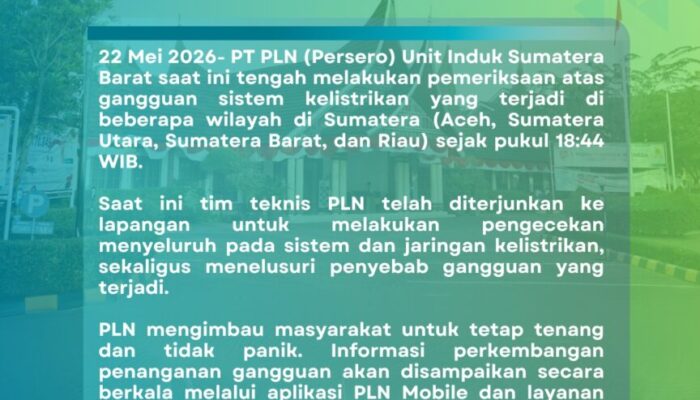 Listrik Padam Total, Separuh Pulau Sumatera Gelap Gulita!