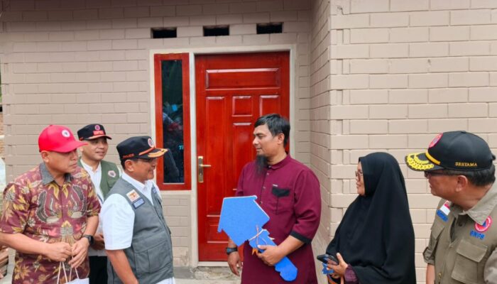 Rumah Huntap Korban Bencana Diresmikan, Modelnya Minimalis dari Sepablok PT Semen Padang