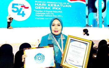 Ketua TP PKK Padang Pariaman Terima Penghargaan dari Menteri Kesehatan dan PKK Pusat