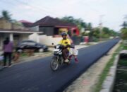 Usai Diaspal Ulang, Jalan Belakang Eks RSUD Sungai Dareh Dharmasraya Kini Mulus Lagi