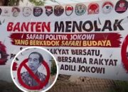 Spanduk Jumbo Menolak Kedatangan Jokowi Terpampang di Lebak Banten, Ini Kata PSI!