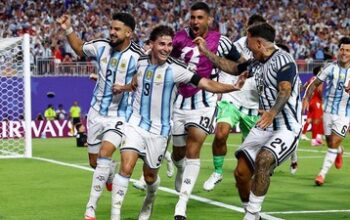 Lolos Semifinal, Argentina Sampai “Berdarah-darah” Kalahkan 10 Pemain Swiss 