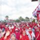 Jalan Protokol Kota Pariaman “Memerah” saat Ribuan Warga Ikuti Jalan Sehat 17 Agustus