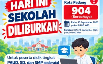 BREAKINGNEWS: Siswa di Padang Libur Hari Ini, Karena Kualitas Udara Sangat Berbahaya!