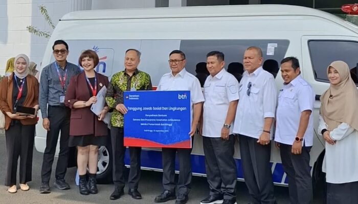 RSUD Bukittinggi Terima Bantuan Mobil Ambulance dari BTN 